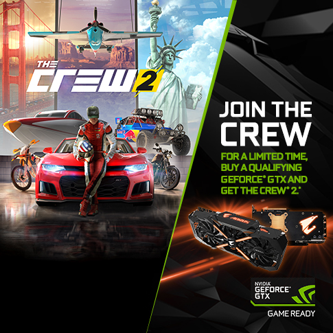 Dołącz do ekipy i zgarnij klucz do gry Crew 2 przy zakupie kart GeForce® GTX!